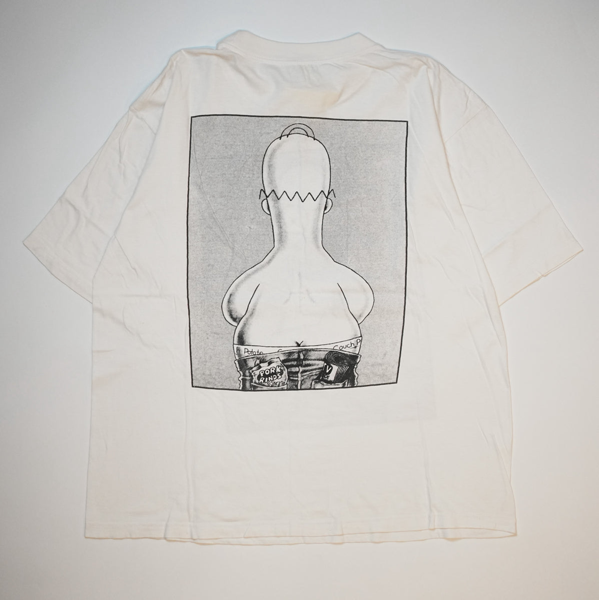 THE SIMPSONS CK PARODY HOMER WHITE XL (b_0618)