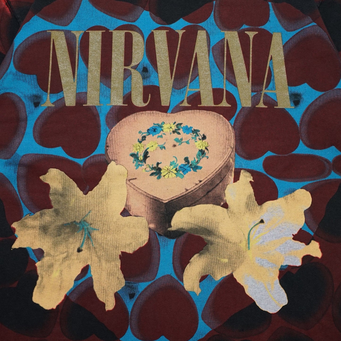 NIRVANA HEART SHAPED BOX GIANT BY TULTEX XL