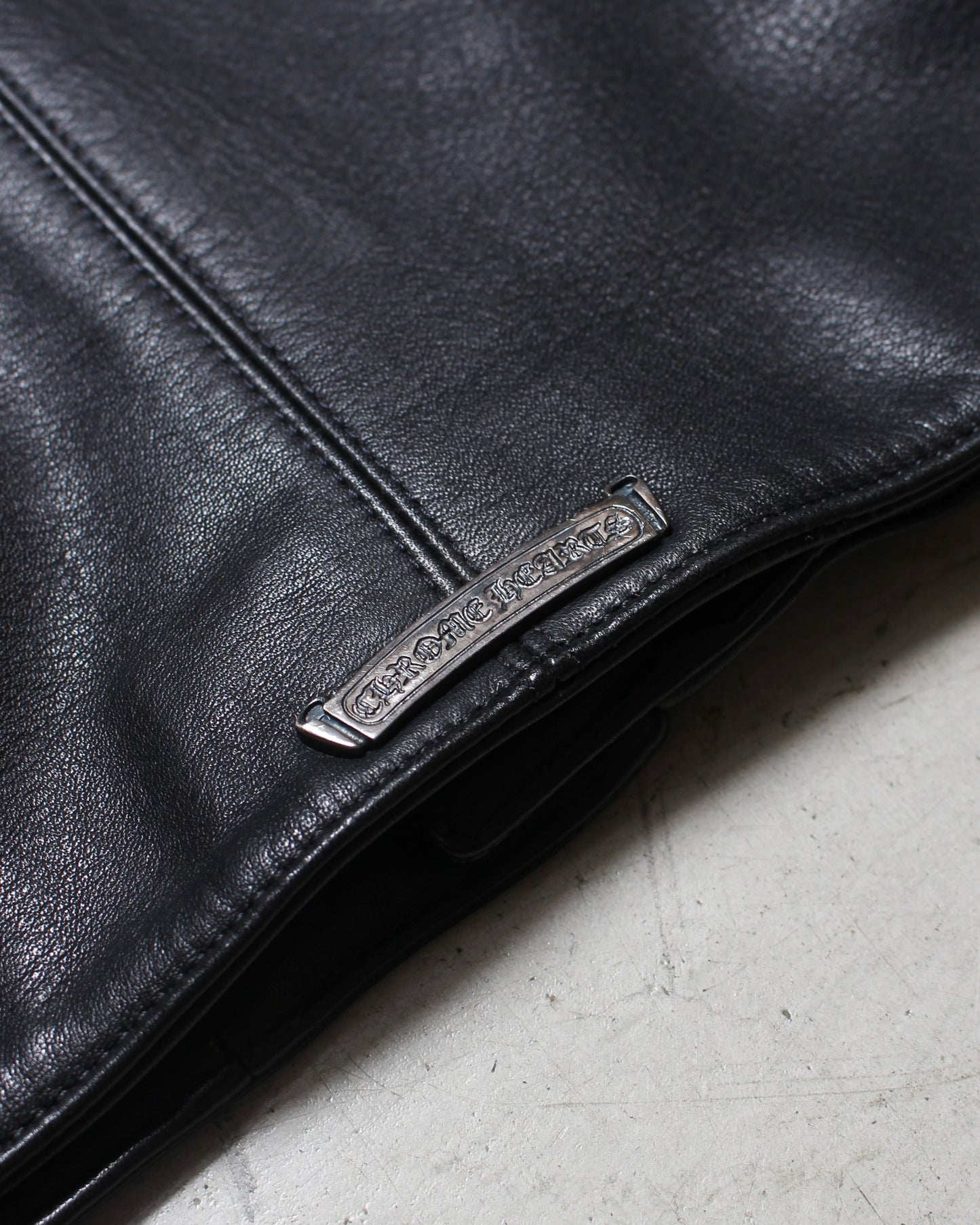 Chrome Hearts ダガージップ カウレザー シングル ライダースジャケット XS