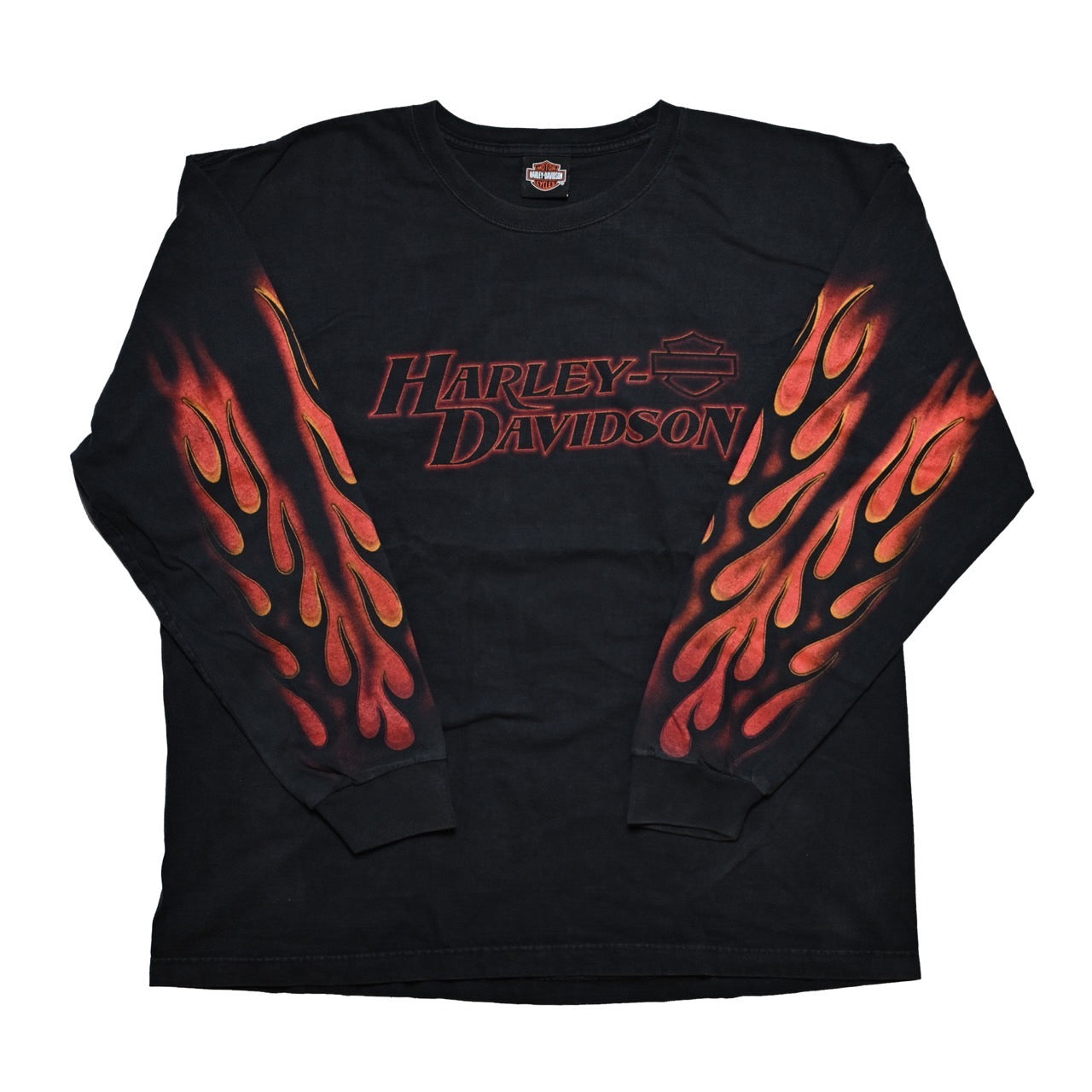 HARLEY DAVIDSON FIRE PATTERN LS ORIGINAL XXL (k_1136)