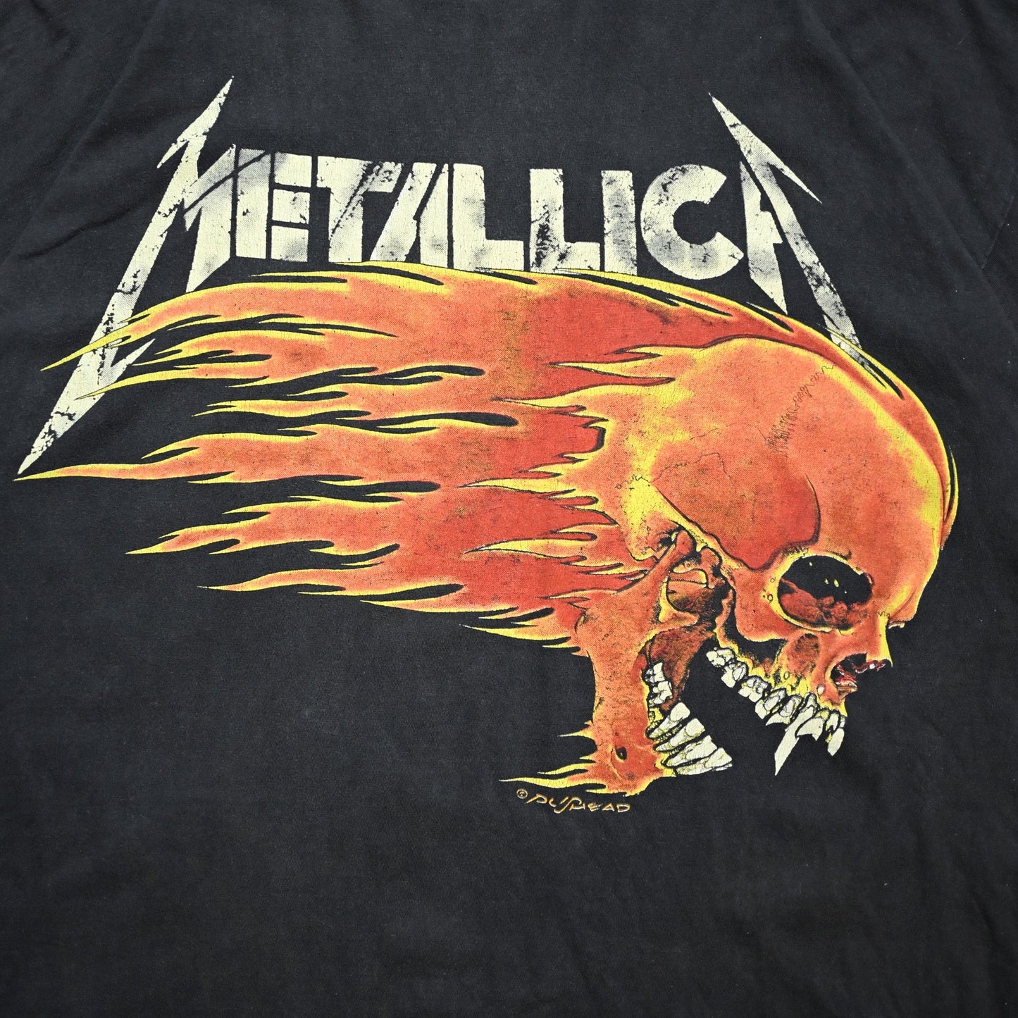METALLICA PUSHEAD SIDE FLAME SKULL ESCAPE FROM THE STUDIO '95 EURO XL (k_1017)