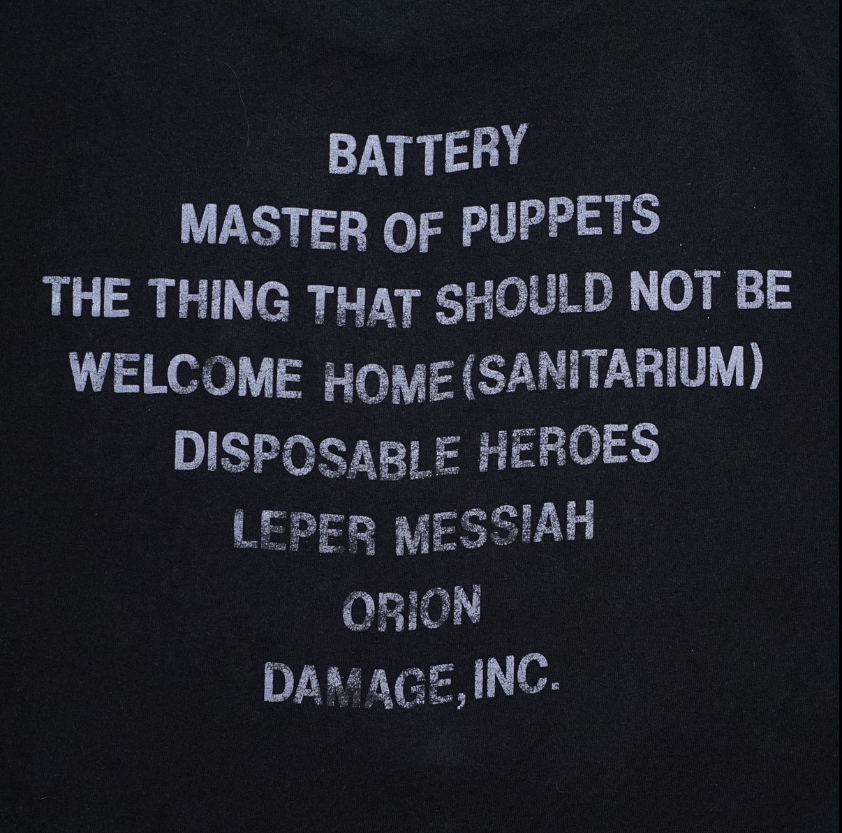 METALLICA 1994 MASTER OF PUPPETS giant by anvil XL (rb_008)