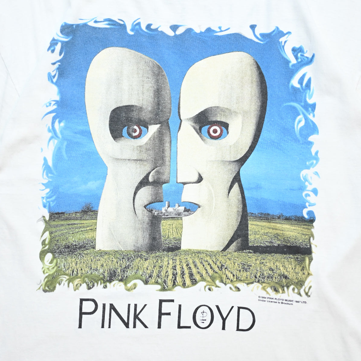 PINK FLOYD DIVITION BELL EUROPEAN TOUR 1994 WHITE BROCKUM XL (o_1006)