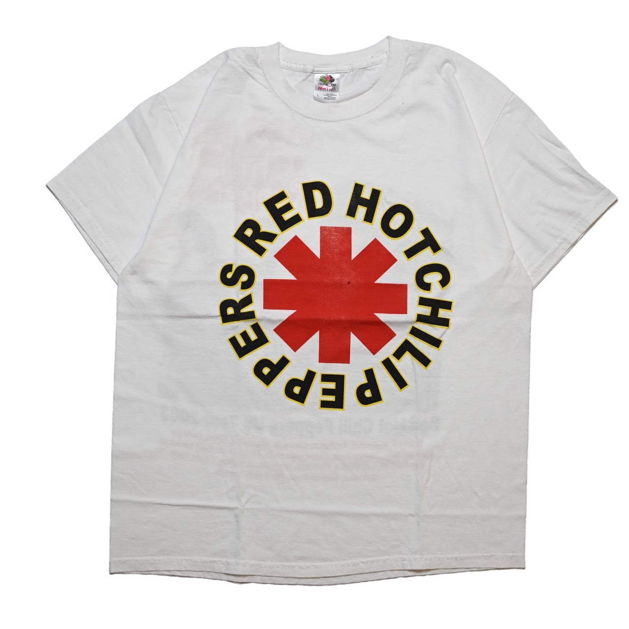 RED HOT CHILI PEPPERS WHITE 2003 US Tour Double Sided FOTL LARGE (k_1005)