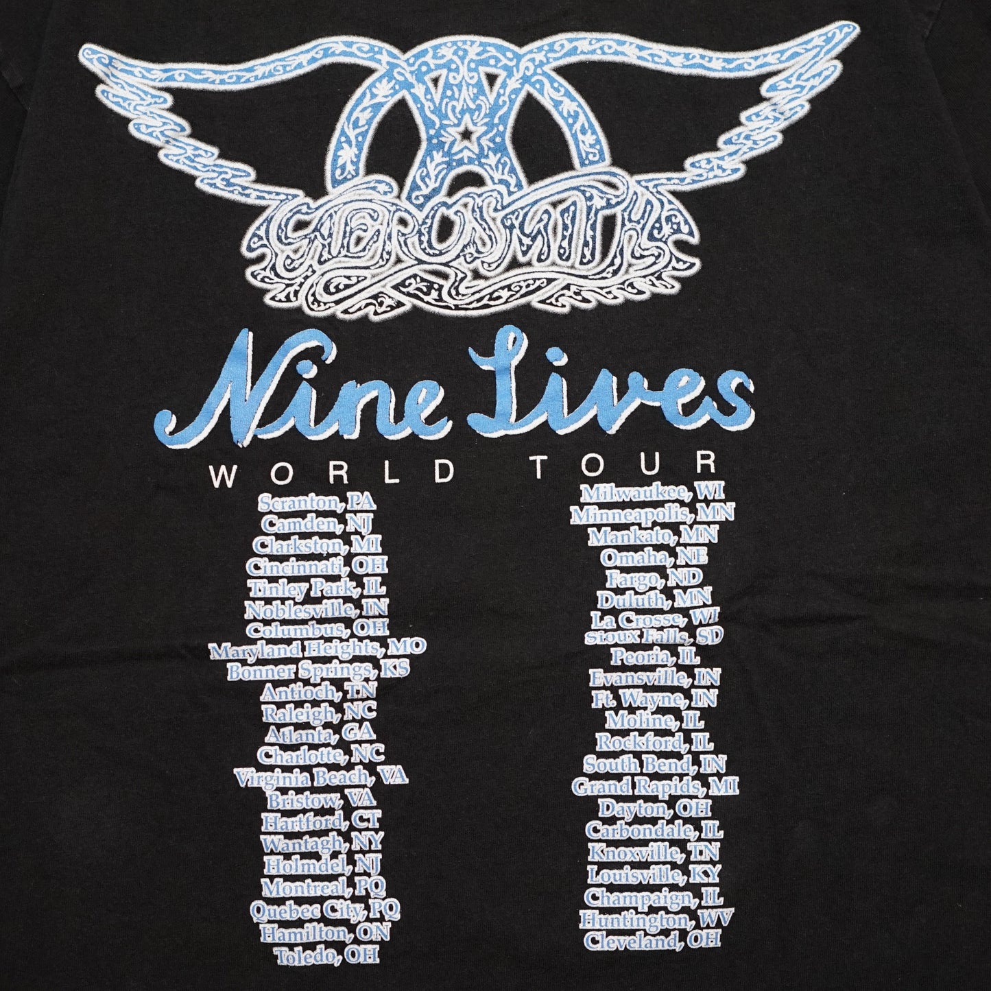 AEROSMITH 1997 Nine Lives WORLD TOUR TULTEX LARGE (k_1219)