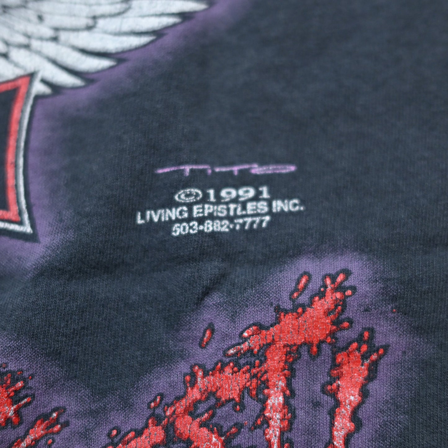 JESUS Born to Die THAT YOU MIGHT LIVE ! 1991 XL (oc_1110)