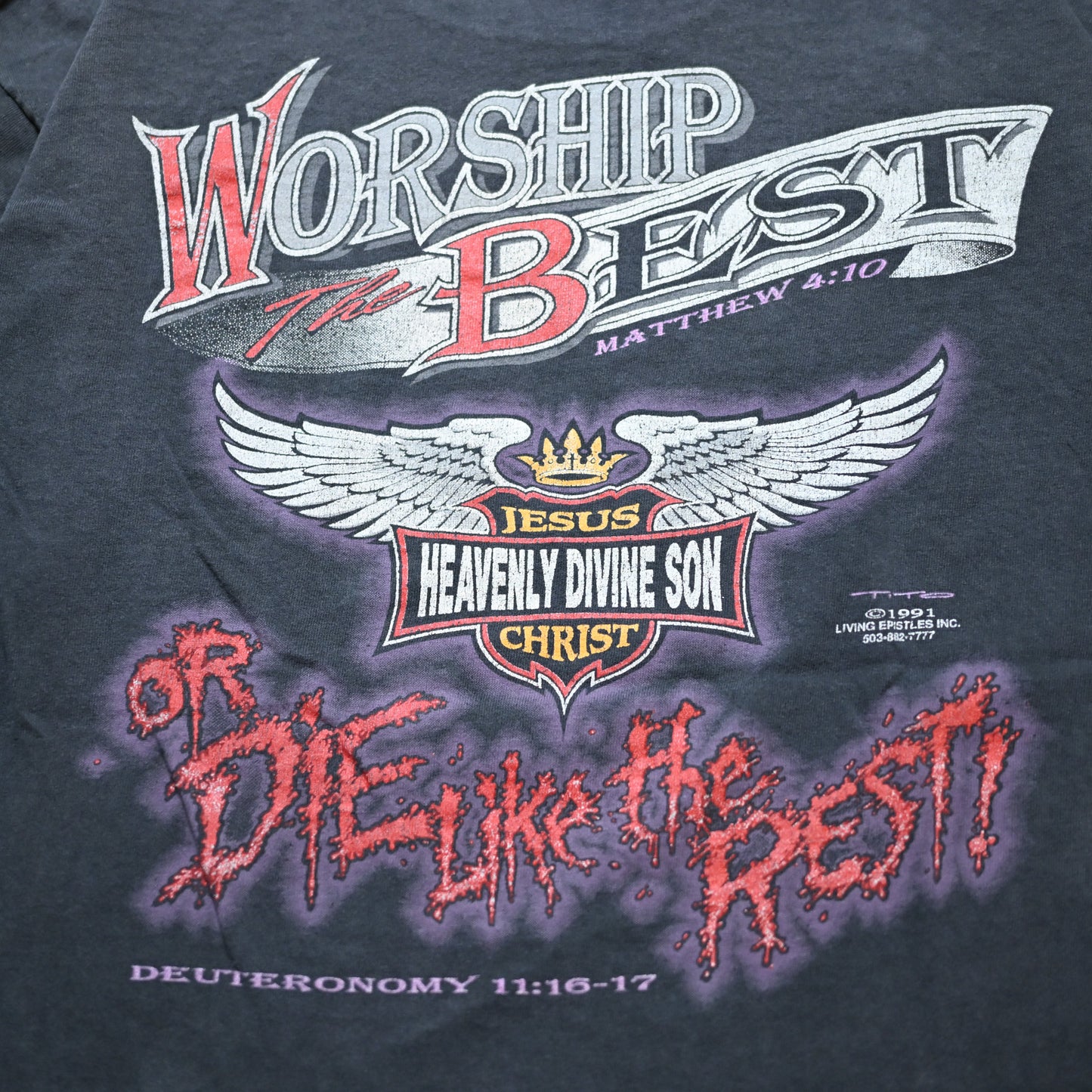 JESUS Born to Die THAT YOU MIGHT LIVE ! 1991 XL (oc_1110)