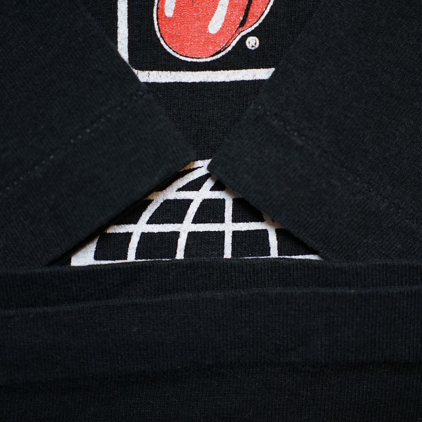 ROLLING STONES LIP & TONGUE BACK AIR PLANE BRIDGE TO BABYLON WORLD TOUR ANVIL XL (oc_1203)