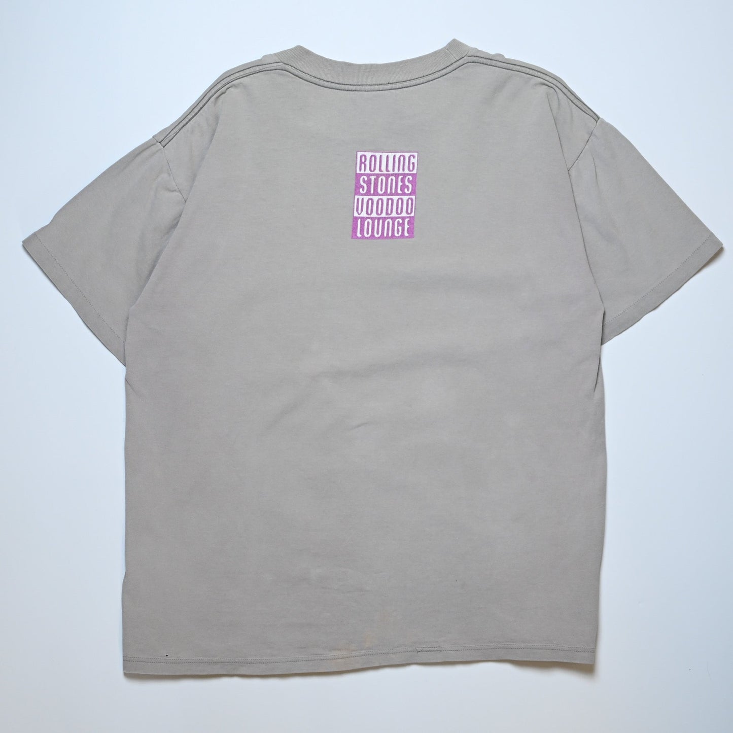 ROLLING STONES PURPLE LIP SPIKE TONGUE VOODOO LOUNGE CHARCOAL BROCKUM LARGE（b_001）