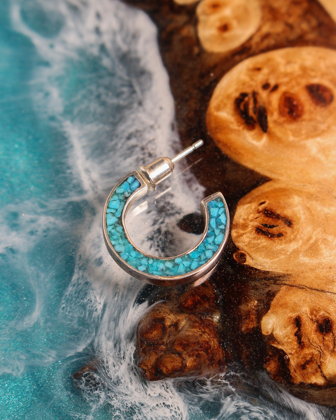 Turquoise Hoop Pierce(Silver925) 【受注期間】2026/5/15 20:00~2026/5/22 23:59