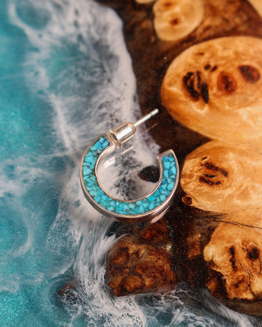 Turquoise Hoop Pierce(Silver925) 【受注期間】2026/5/15 20:00~2026/5/22 23:59