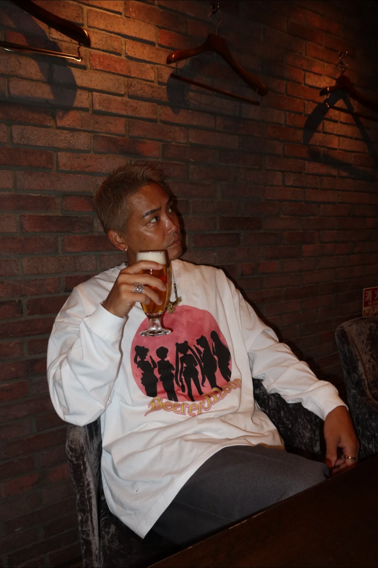 Beerer Moon long sleeve tee  【受注生産】11/8(土)12:00~11/9(日)23:59