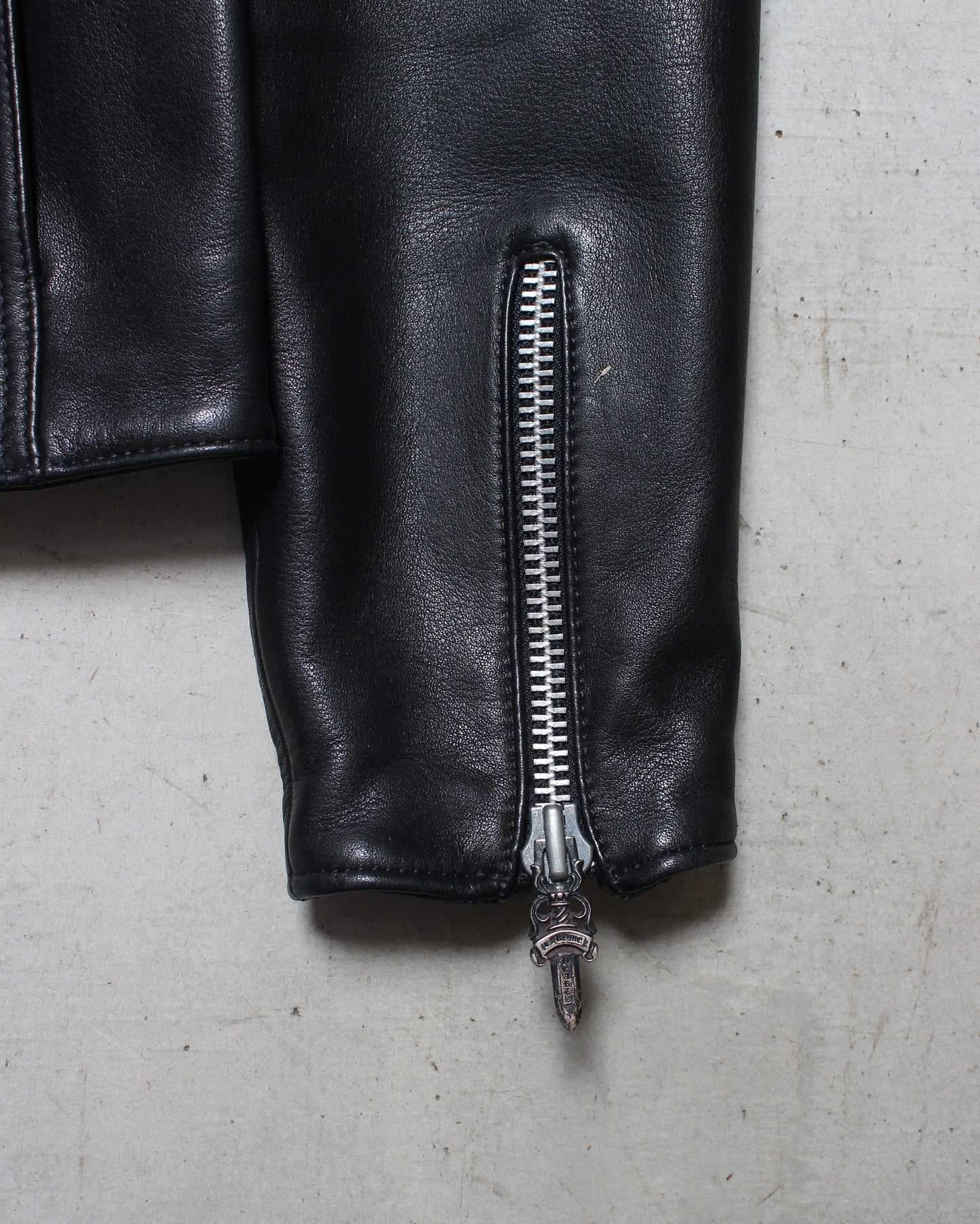 Chrome Hearts ダガージップ カウレザー シングル ライダースジャケット XS