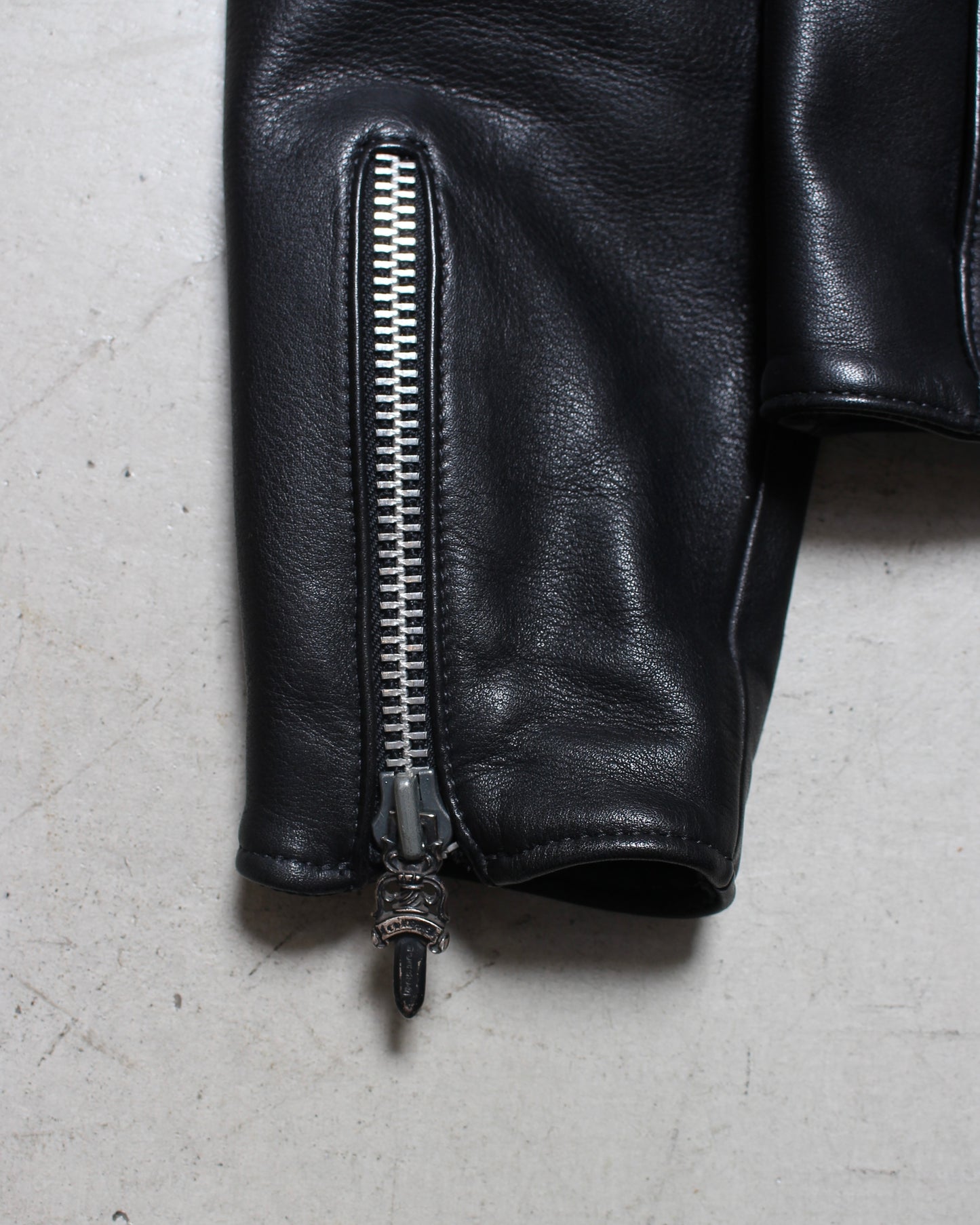 Chrome Hearts ダガージップ カウレザー シングル ライダースジャケット XS