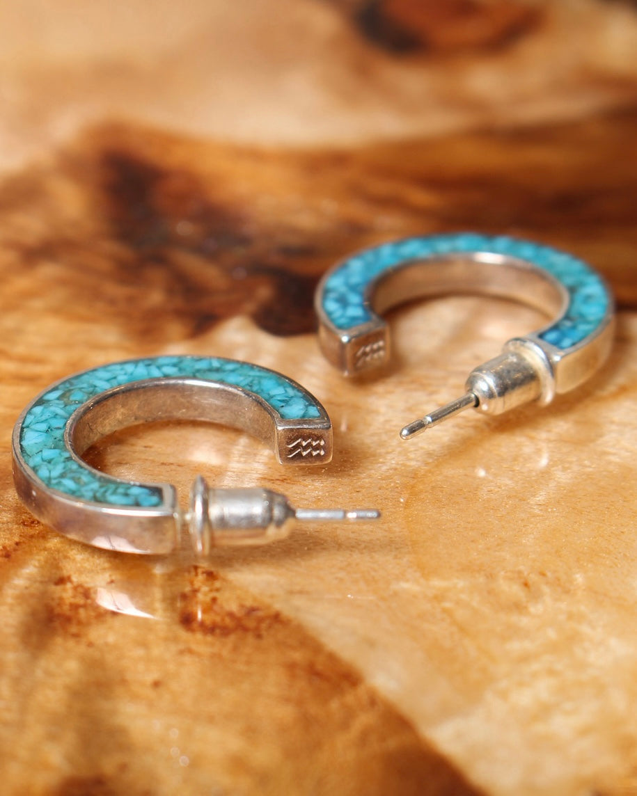 Turquoise Hoop Pierce(Silver925) 【受注期間】2026/5/15 20:00~2026/5/22 23:59