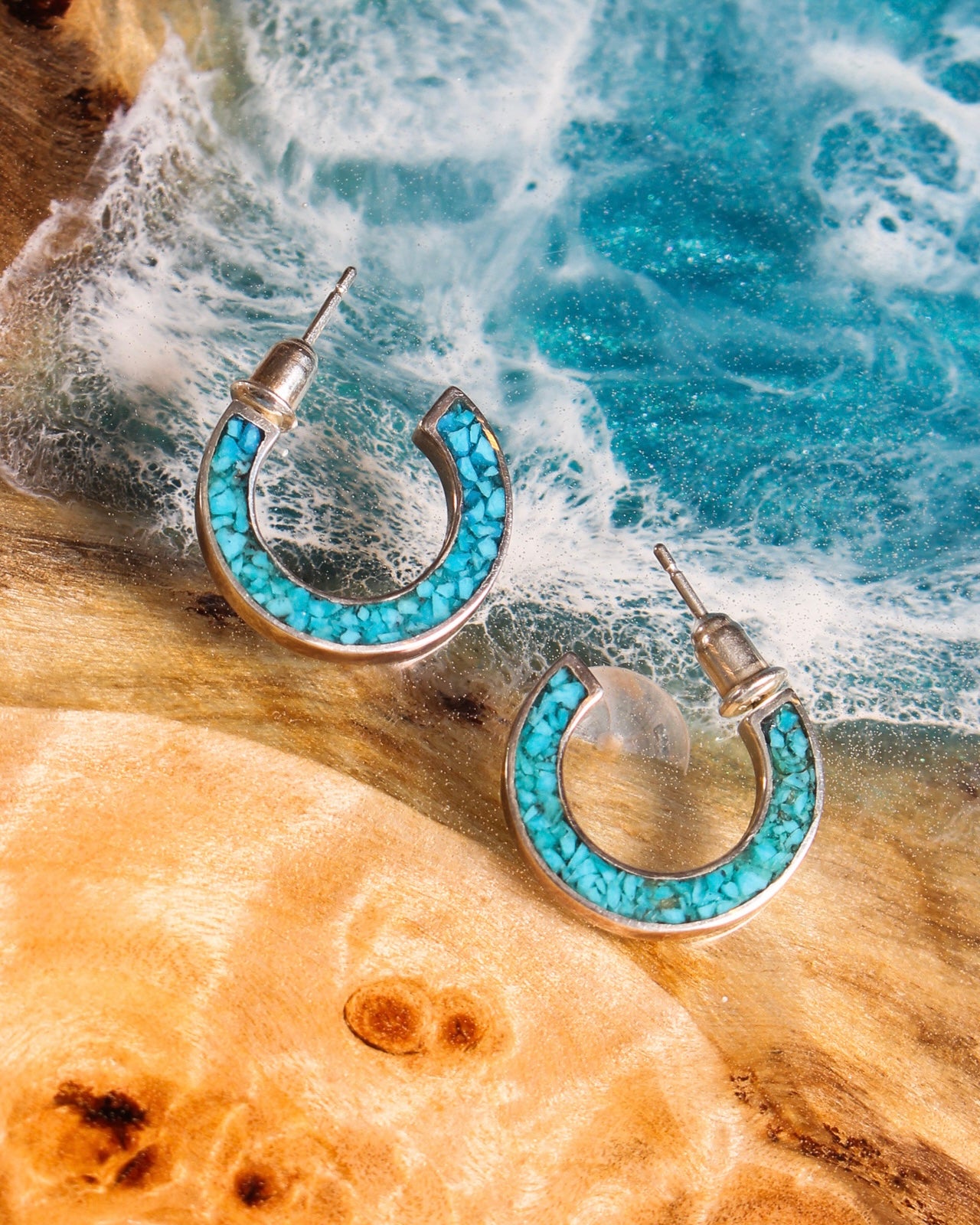 Turquoise Hoop Pierce(Silver925) 【受注期間】2026/5/15 20:00~2026/5/22 23:59