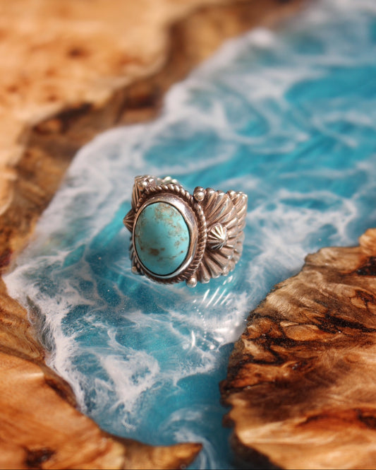 Silver925 Turquoise Ring【受注期間】2/14(土)12:00〜2/20(金)23:59