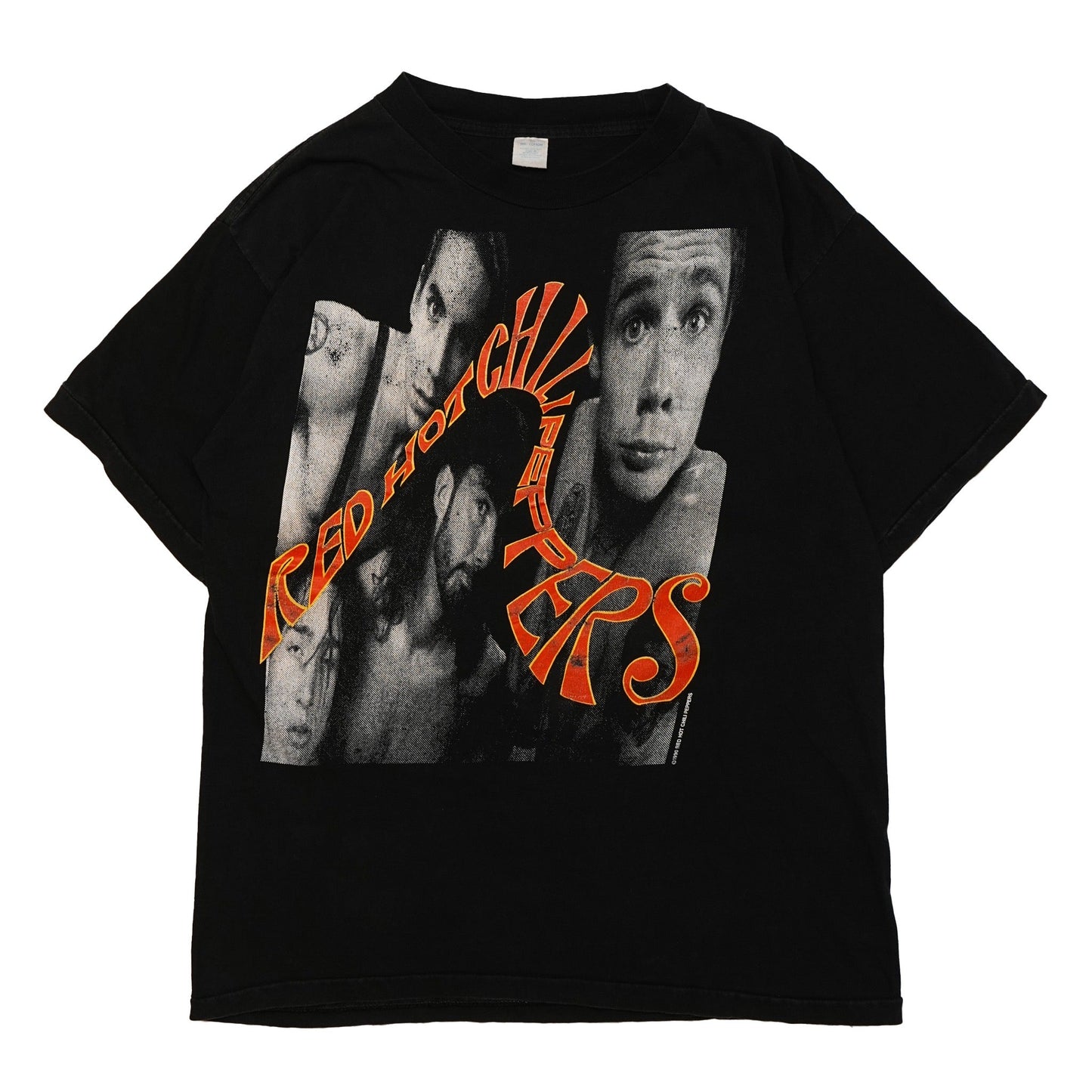 RED HOT CHILI PEPPERS 1990 MEMBER PORTRAIT CURVING LOGO EURO XL (n_50902)