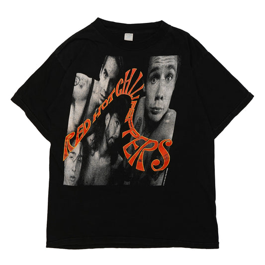 RED HOT CHILI PEPPERS 1990 MEMBER PORTRAIT CURVING LOGO EURO XL (n_50902)
