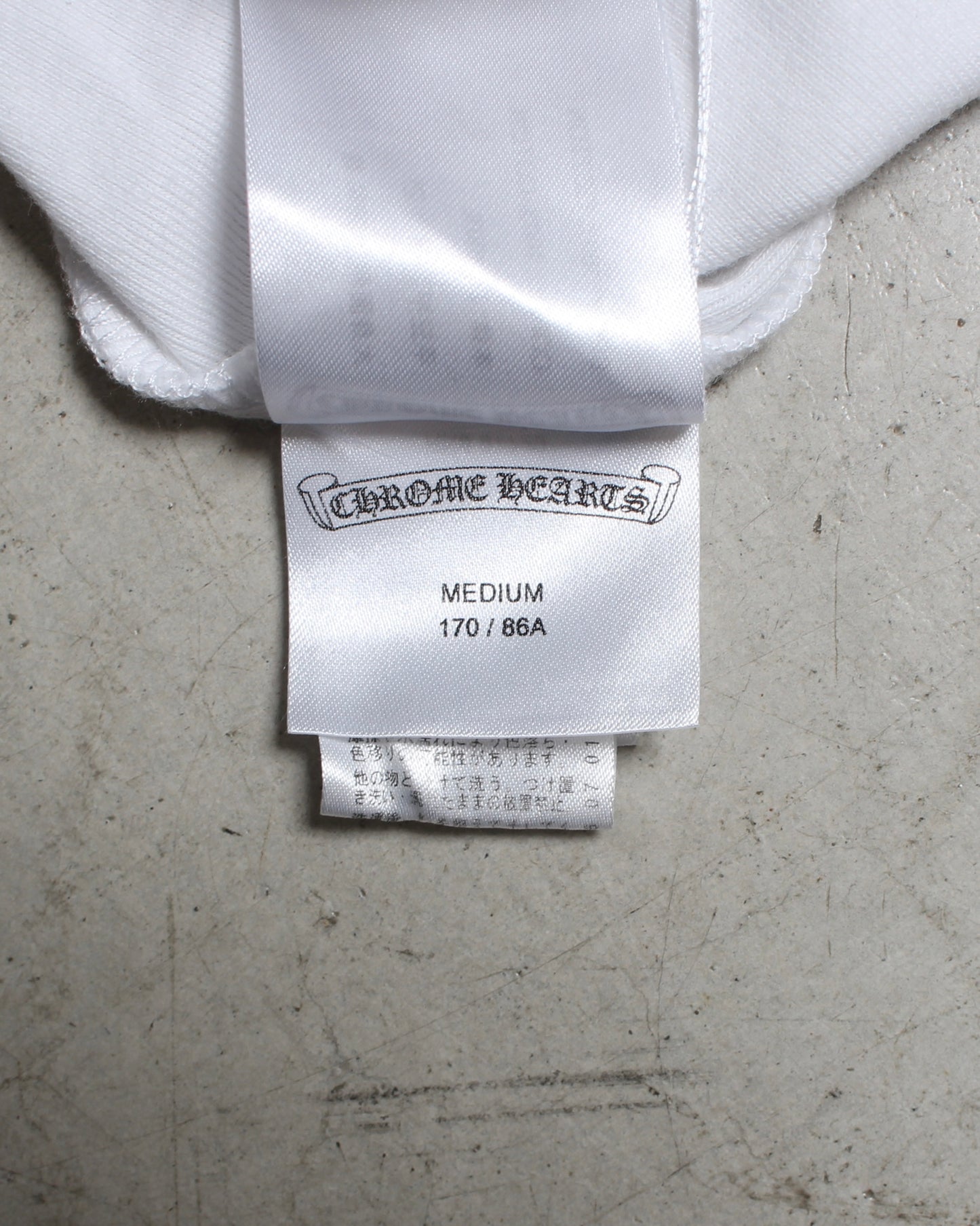 Chrome Hearts Logo Print Horseshoe Raglan Long Sleeve Tee M