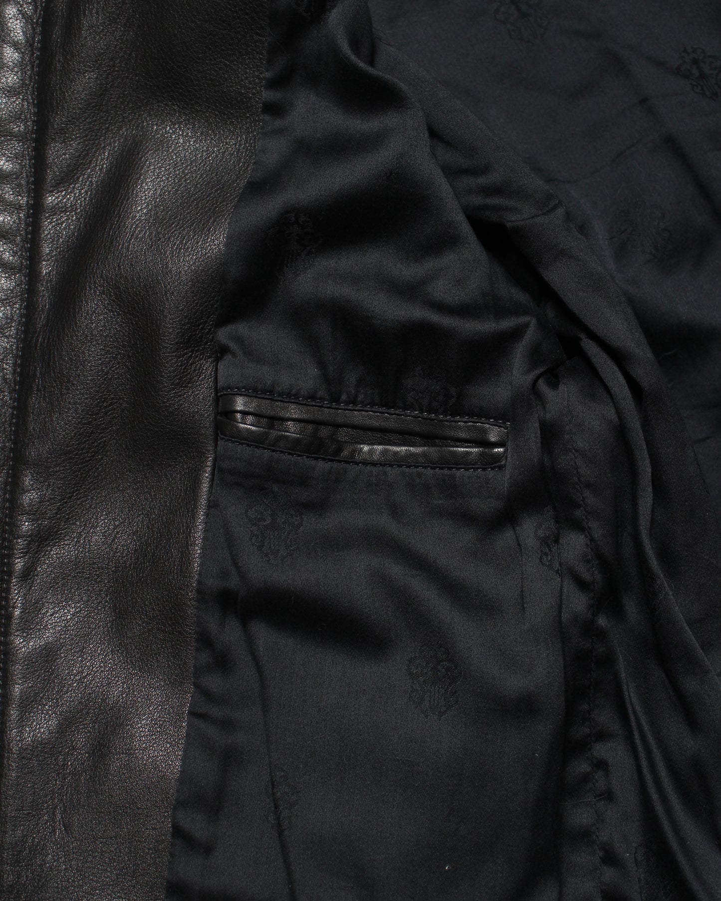 Chrome Hearts ダガージップ カウレザー シングル ライダースジャケット XS