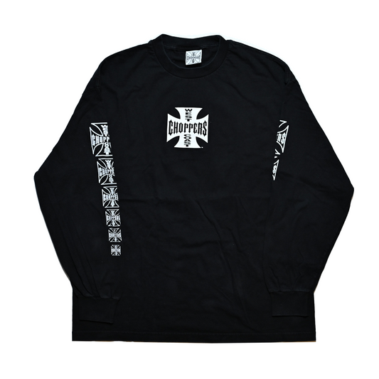 WEST COAST CHOPPERS IRON CROSS LONG BEACH, LA LS ORIGINAL XL (b_1113)