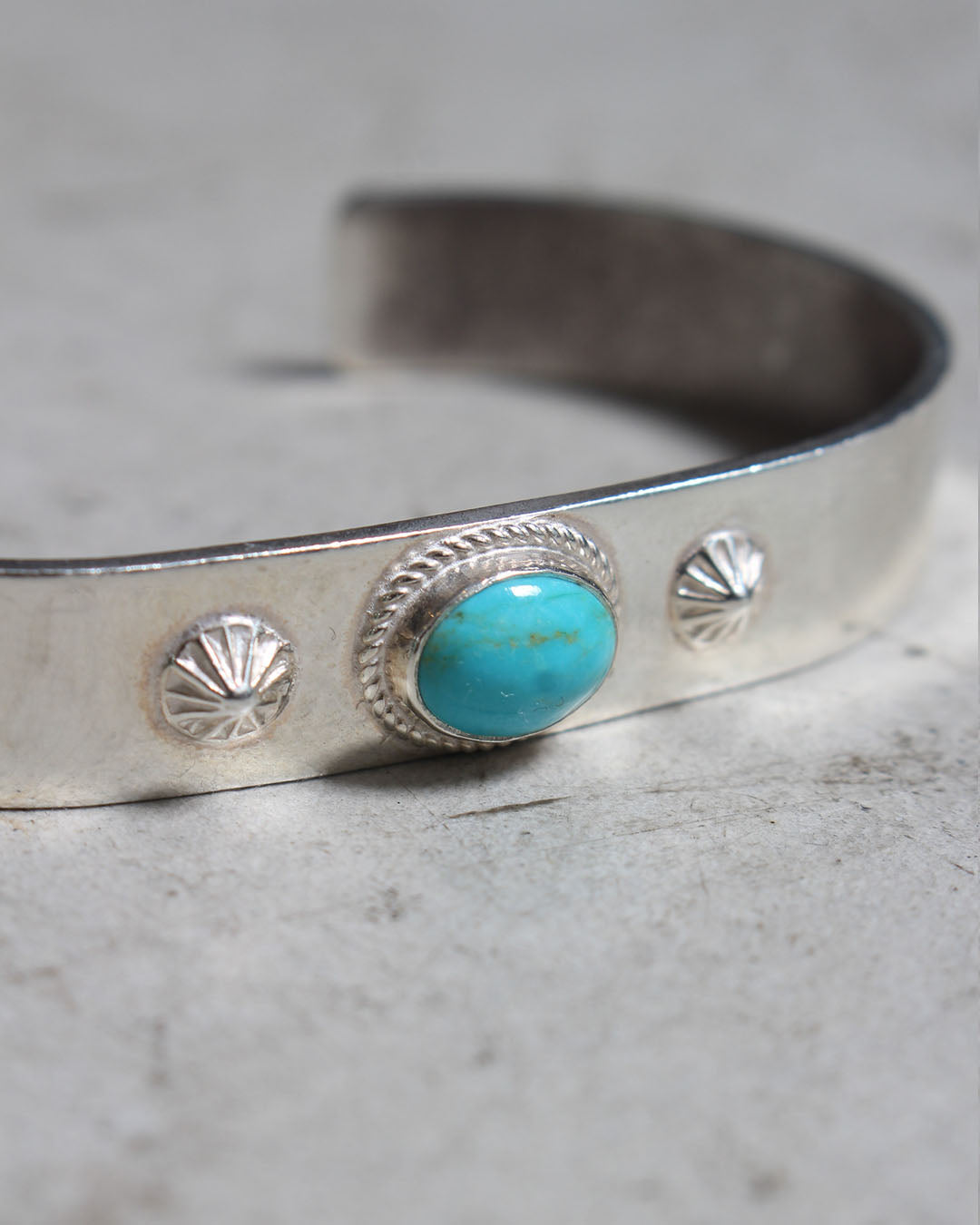 Turquoise Concho Bangle