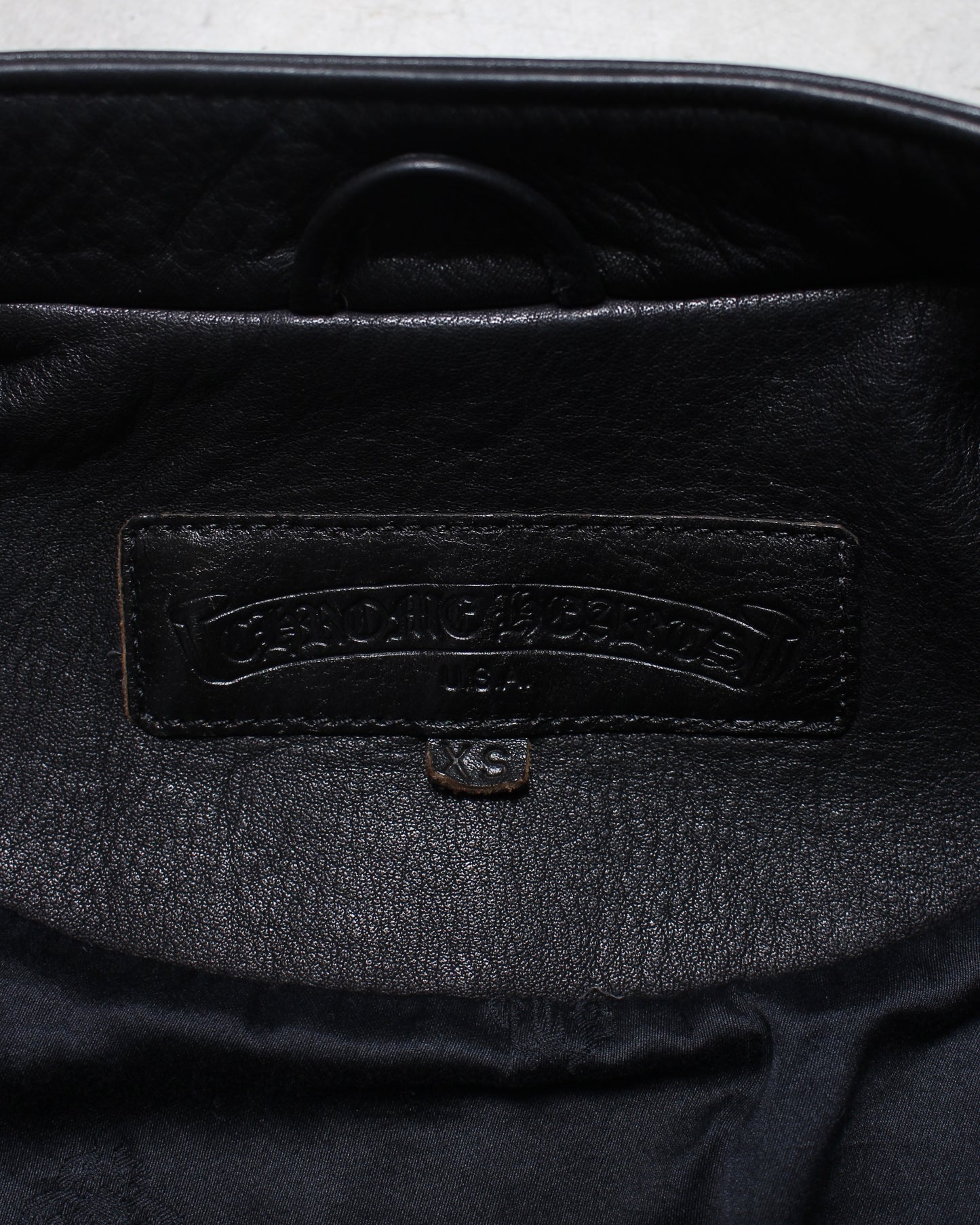 Chrome Hearts ダガージップ カウレザー シングル ライダースジャケット XS