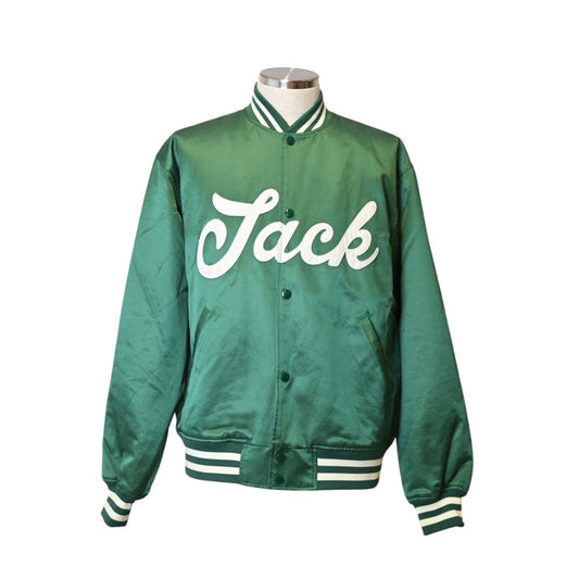 THE CUTRATE Jack STADIUM JACKET GREEN - Size L