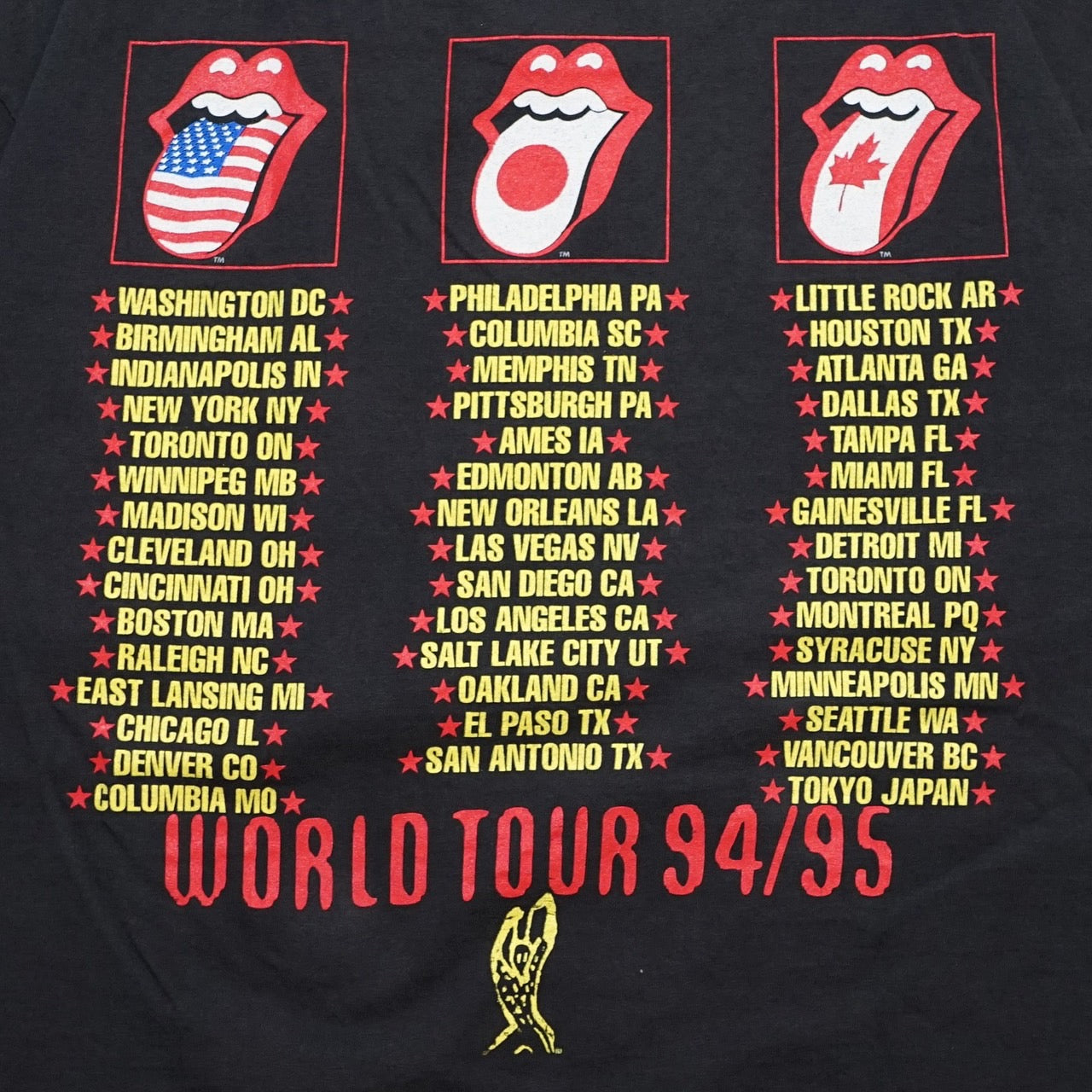 ROLLING STONES VOODOO LOUNGE NORTH AMERICAN TOUR BROCKUM XL (b_1222)