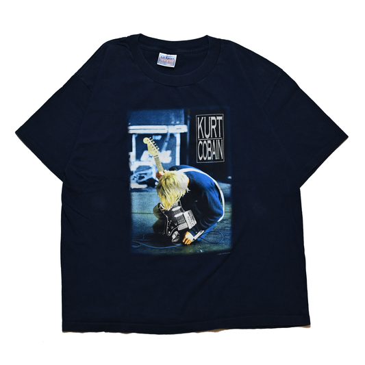 NIRVANA KURT COBAIN 2000 NAVY ALL SPORT LARGE (g_1206)