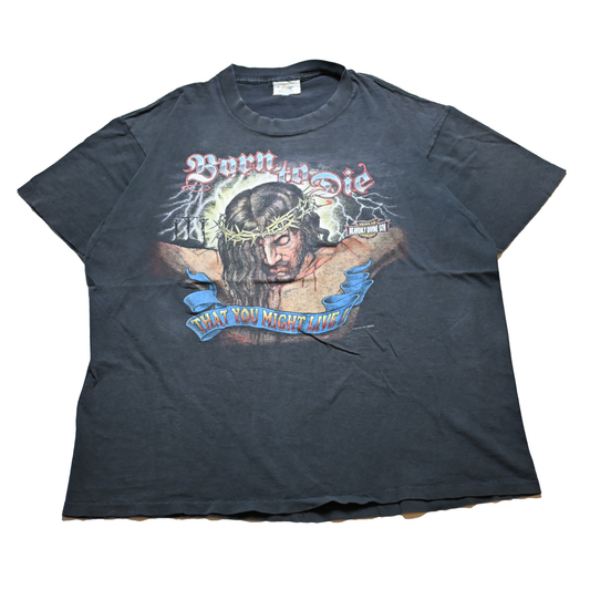 JESUS Born to Die THAT YOU MIGHT LIVE ! 1991 XL (oc_1110)